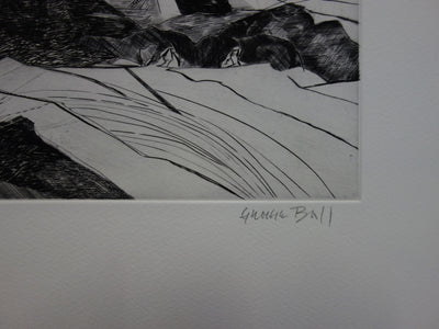 Georges BALL : Lointains, Gravure originale signée