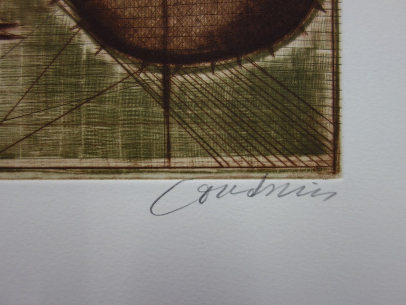 Brigitte COUDRAIN : Les oignons, Gravure originale (photo de détail 2) - Crédit photo : Galerie Art.Paris