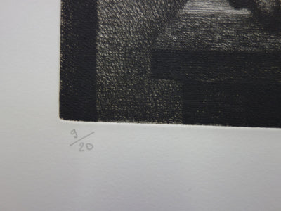 Jean-Marie ESTEBE : Nature morte au coquillage, Gravure originale signée