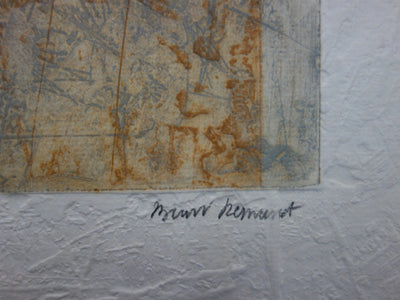 AF Bernard REMUSAT, Auf dem Gipfel, Original signierter Kupferstich