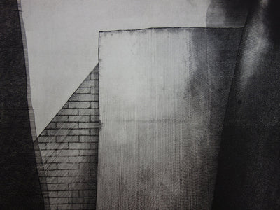 Alain LOISELET : Carré de neuf et alentours, Gravure originale signée