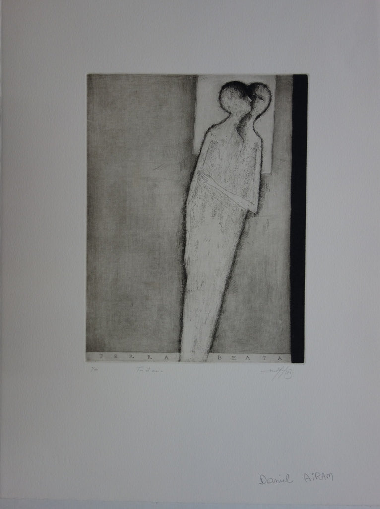 BT Daniel AIRAM: Sully, Original signed engraving