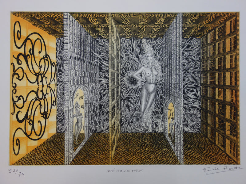 Joêl ROCHE : Dénouement, Gravure originale signée