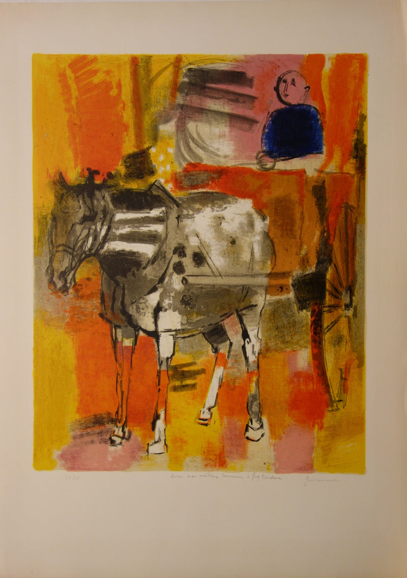 Paul GUIRAMAND: Adam and Eve, Original signed lithograph