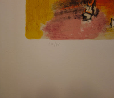 Paul GUIRAMAND: Adam and Eve, Original signed lithograph