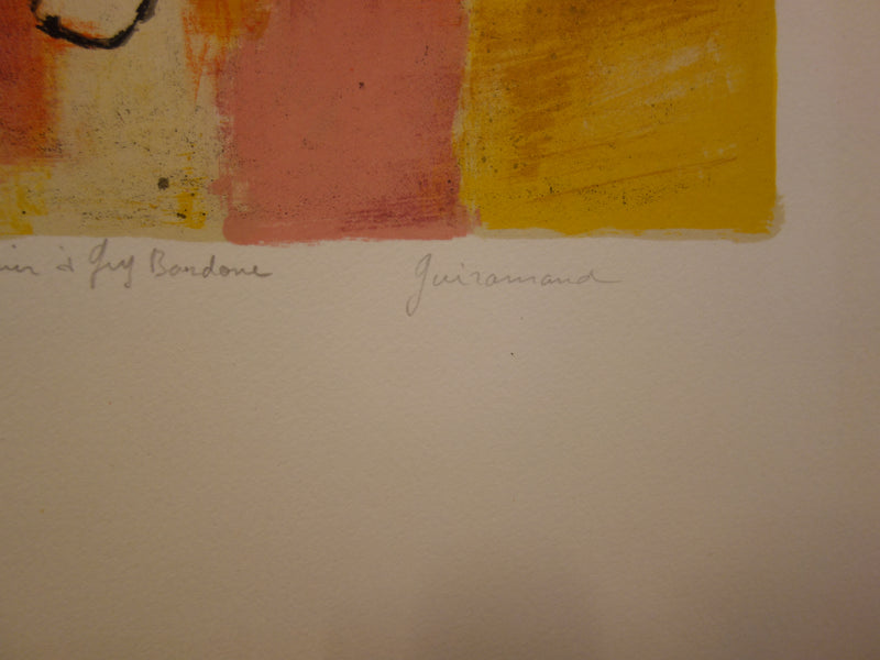 Paul GUIRAMAND: Adam and Eve, Original signed lithograph