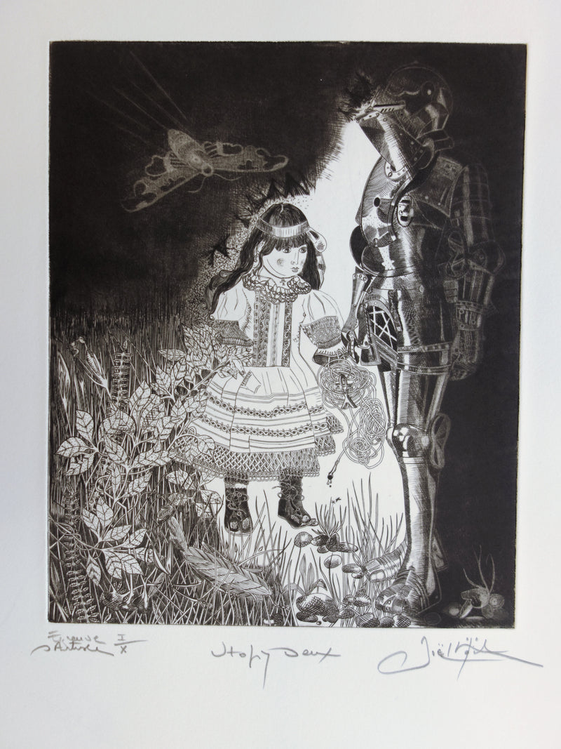 Joêl ROCHE : Utopie deux, Gravure originale signée