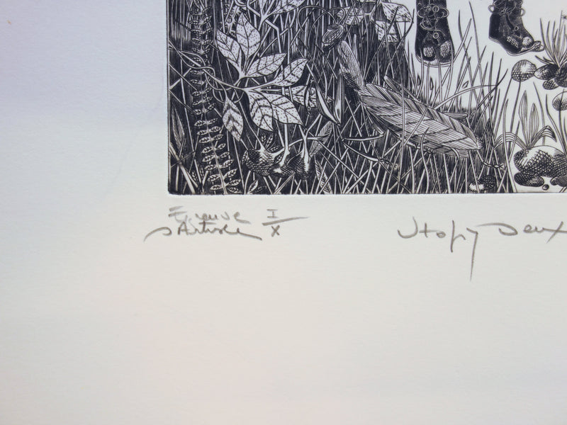 Joêl ROCHE : Utopie deux, Gravure originale signée