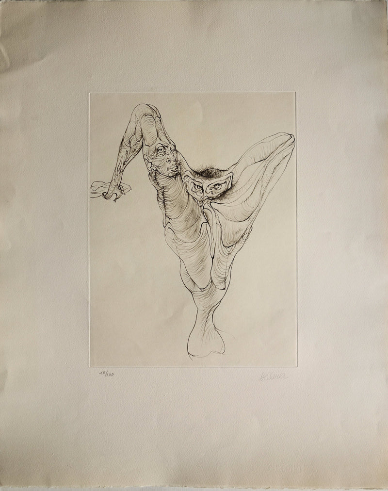 Hans BELLMER : Vase naturel - Gravure originale signée