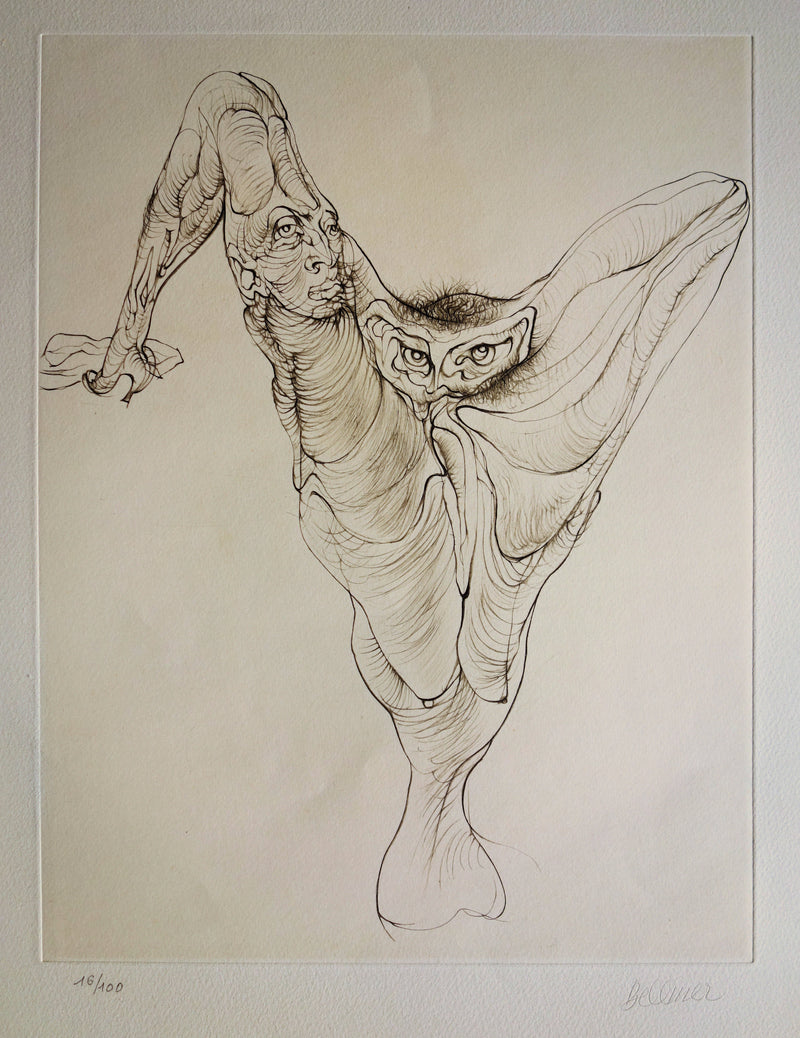 Hans BELLMER : Vase naturel - Gravure originale signée