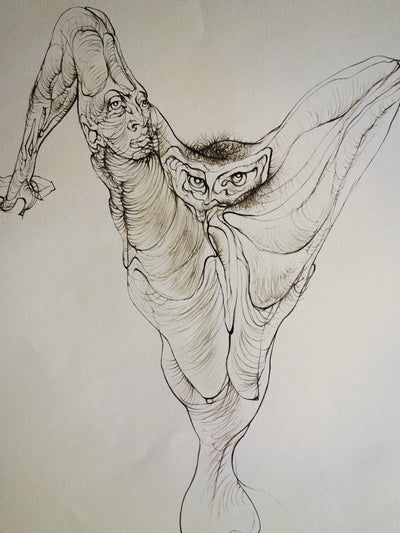 Hans BELLMER : Vase naturel - Gravure originale signée