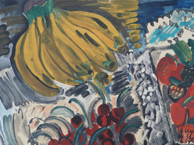 Raoul DUFY : Nature morte aux bananes, Lithographie originale (photo de détail 4) - Crédit photo : Galerie Art.Paris