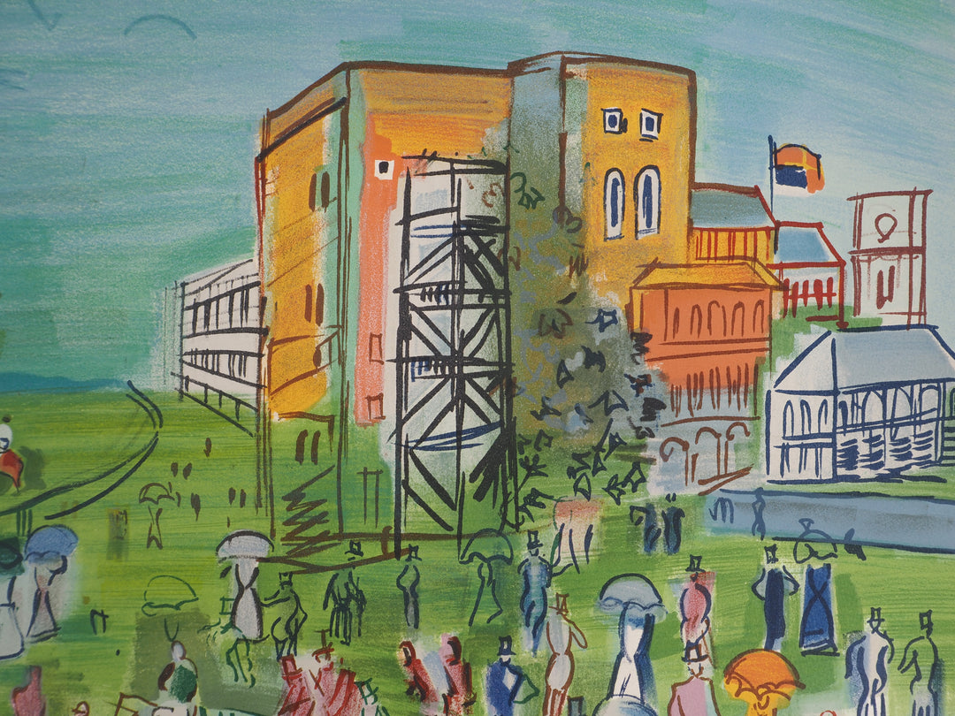 Raoul DUFY: London, the Grand Prix at Ascot, Original Lithograph