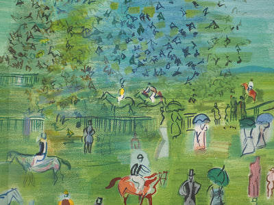 Raoul DUFY : Londres, le grand prix à Ascot, Lithographie originale (photo de détail 8) - Crédit photo : Galerie Art.Paris