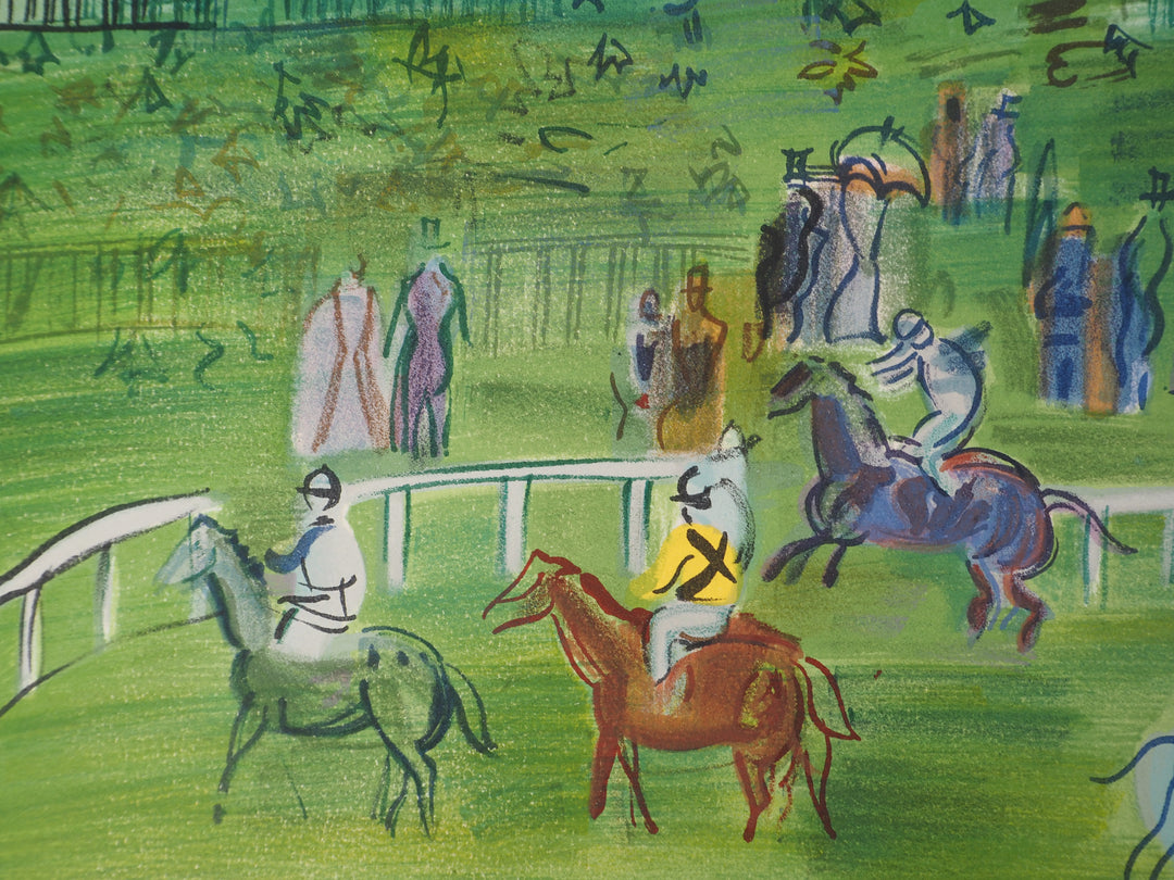 Raoul DUFY: London, the Grand Prix at Ascot, Original Lithograph