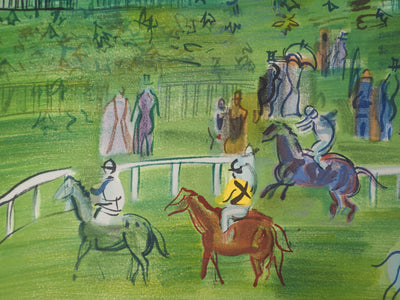 Raoul DUFY : Londres, le grand prix à Ascot, Lithographie originale (photo de détail 9) - Crédit photo : Galerie Art.Paris