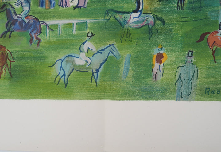 Raoul DUFY: London, the Grand Prix at Ascot, Original Lithograph
