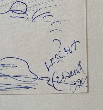 Emmanuel DAVID : Les arbres du soleil, Autographe et dessin original signé