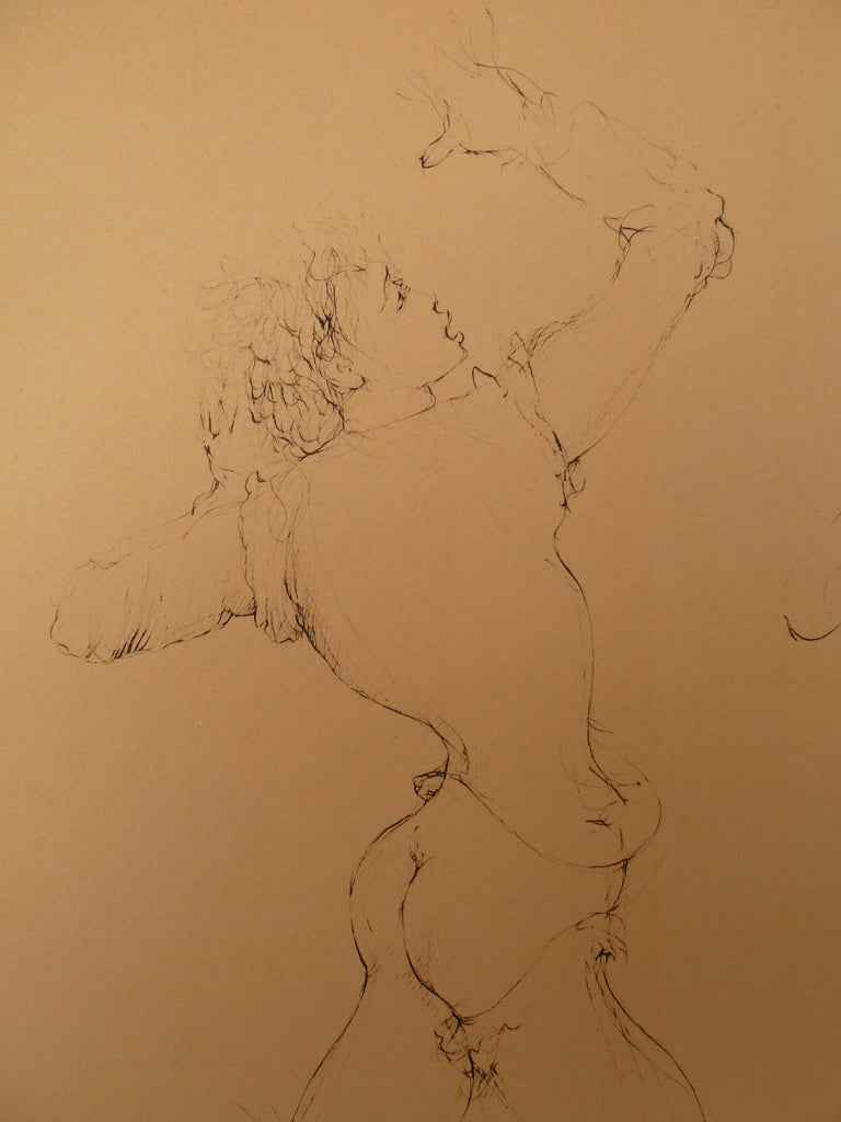 Léonor FINI: The theatrical seducer, Original signed engraving