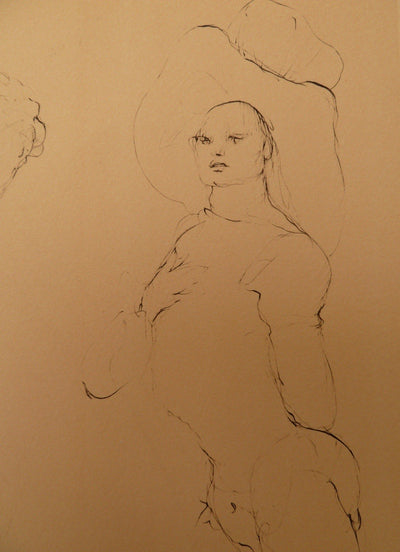 Léonor FINI: The theatrical seducer, Original signed engraving