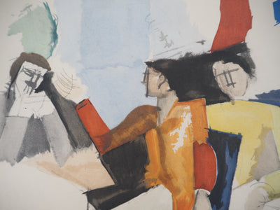 Roger DE LA FRESNAYE : Etude pour La conquête de l'air, Lithographie originale (photo de détail 3) - Crédit photo : Galerie Art.Paris