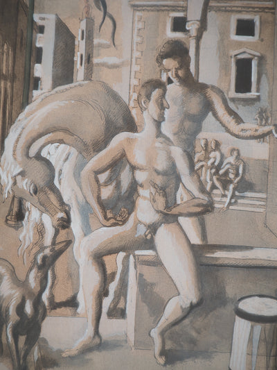 Roger de la FRESNAYE : Nouvelle mythologie, le temps des héros, Lithographie signée