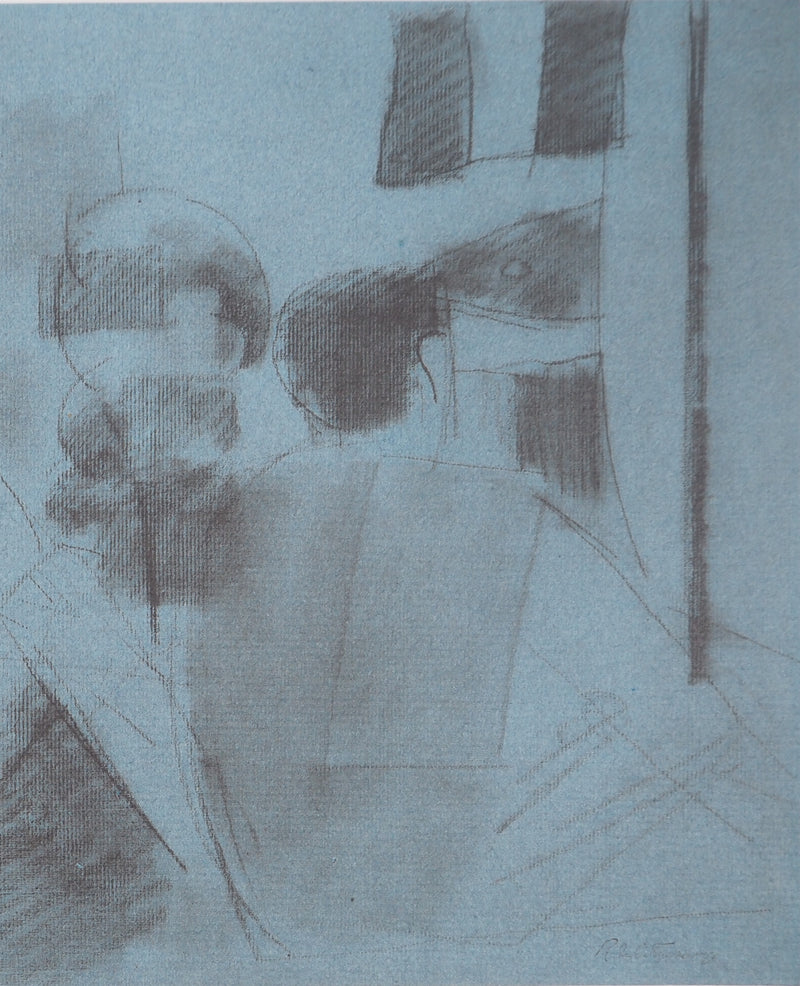 Roger DE LA FRESNAYE : Repos sur la jetée, Lithographie originale (photo de détail 5) - Crédit photo : Galerie Art.Paris