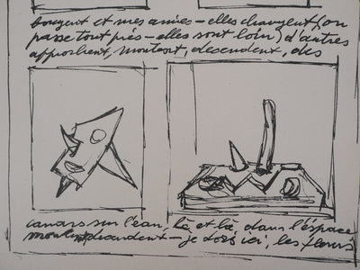 Alberto GIACOMETTI : Objets mobiles et muets, Lithographie originale (photo de détail 4) - Crédit photo : Galerie Art.Paris