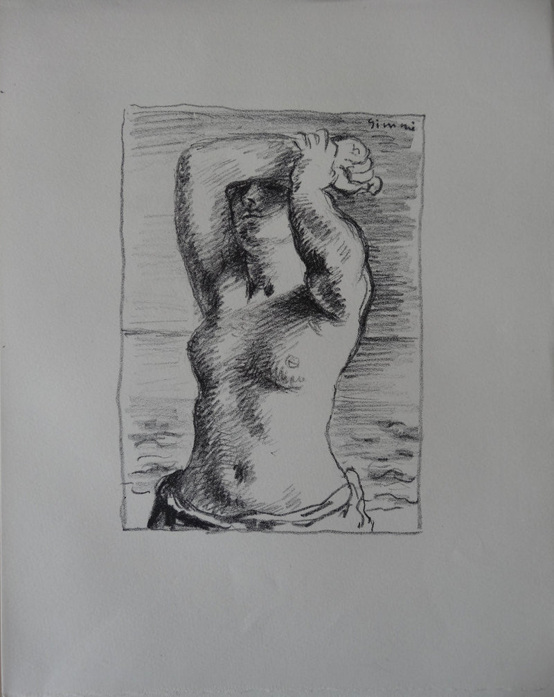 Wilhelm GIMMI : Arianne, Lithographie originale (vue générale) - Crédit photo : Galerie Art.Paris