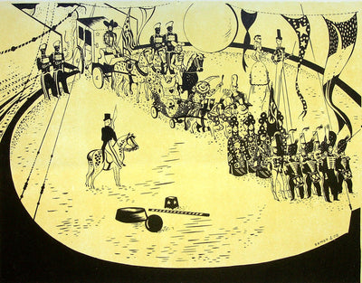 SERGE (Maurice Féaudierre, dit) : La Parade, Lithographie originale signée