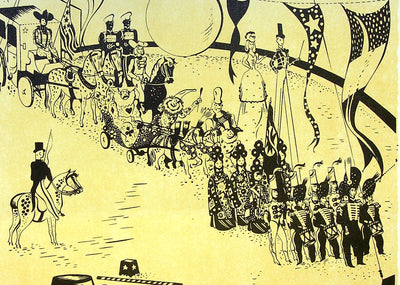 SERGE (Maurice Féaudierre, dit) : La Parade, Lithographie originale signée