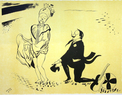 SERGE : Monsieur et Madame Rossignol, Lithographie originale (photo de détail 2) - Crédit photo : Galerie Art.Paris