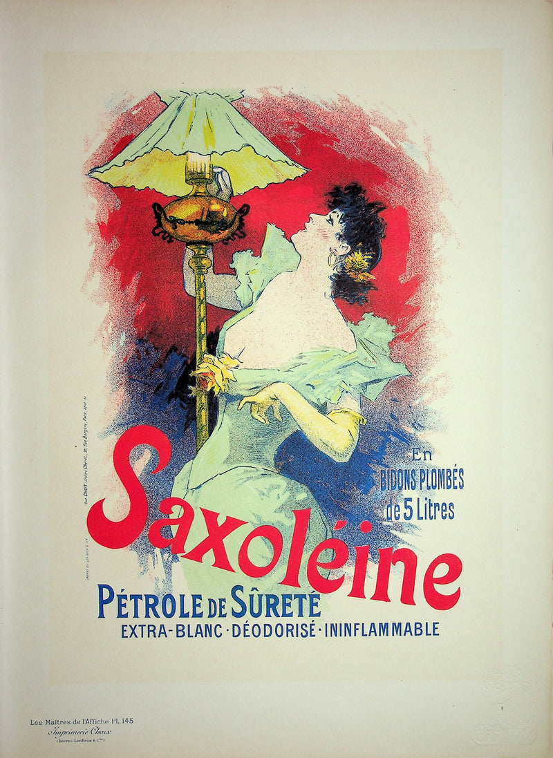 Jules CHERET : Saxoléine, Lithographie originale signée