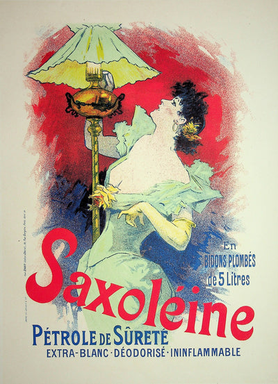 Jules CHERET : Saxoléine, Lithographie originale signée