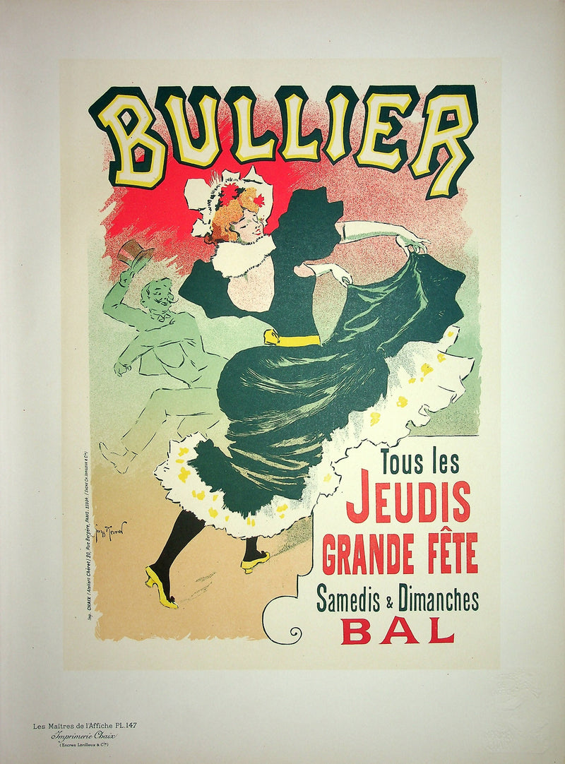 Georges MEUNIER : Bullier, Lithographie originale signée
