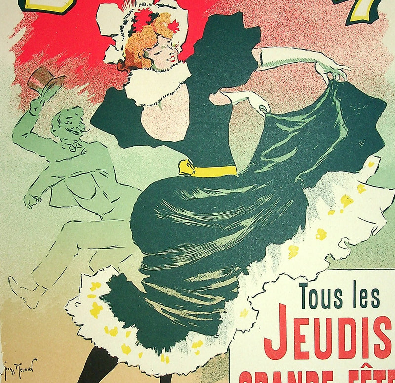 Georges MEUNIER : Bullier, Lithographie originale signée
