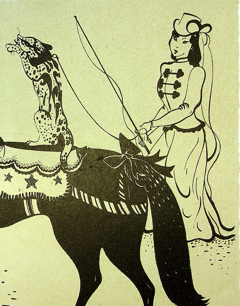 SERGE (Maurice Féaudierre, dit) : La dresseuse, Lithographie originale signée