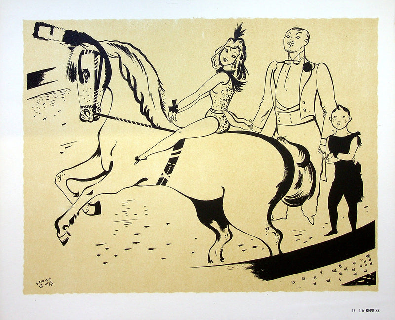 SERGE : La reprise, Lithographie originale (vue générale) - Crédit photo : Galerie Art.Paris