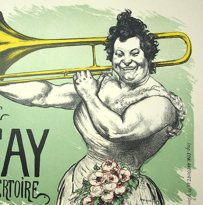 Louis ANQUETIN : Marguerite Dufay dans son répertoire, Lithographie originale signée