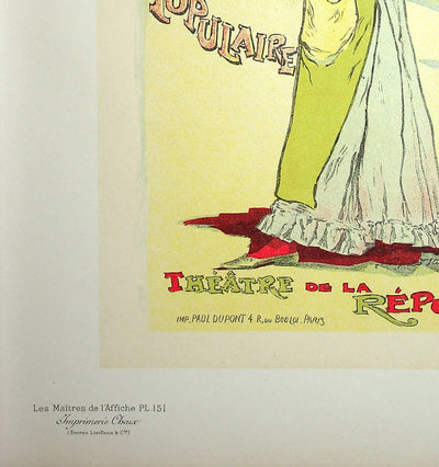 Léopold STEVENS : Eugénie Buffet, La chanteuse populaire, Lithographie originale signée