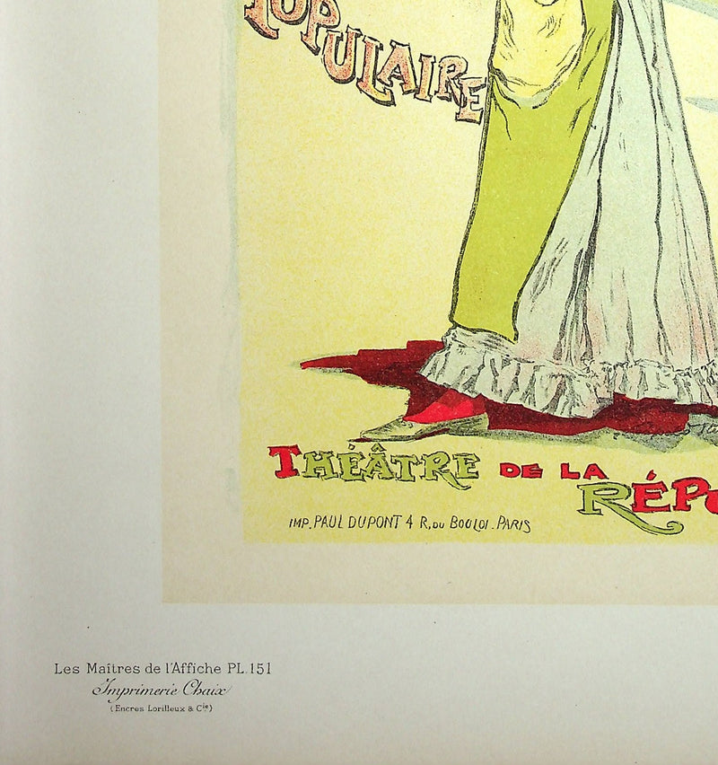 Léopold STEVENS : Eugénie Buffet, La chanteuse populaire, Lithographie originale signée
