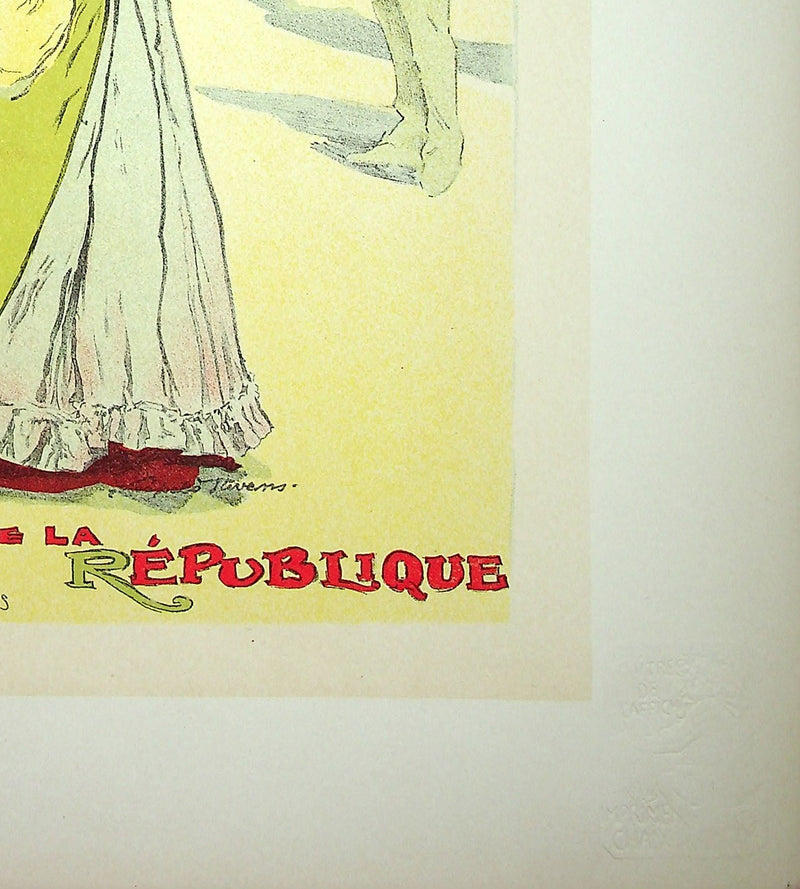 Léopold STEVENS : Eugénie Buffet, La chanteuse populaire, Lithographie originale signée