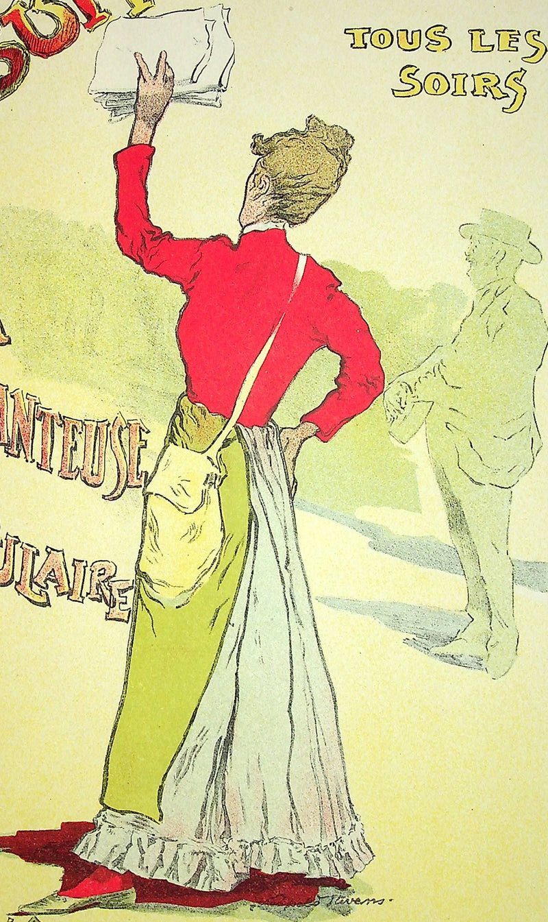 Léopold STEVENS : Eugénie Buffet, La chanteuse populaire, Lithographie originale signée