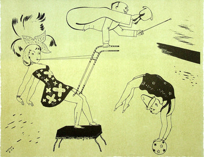 SERGE : Les acrobates, Lithographie originale (photo de détail 2) - Crédit photo : Galerie Art.Paris