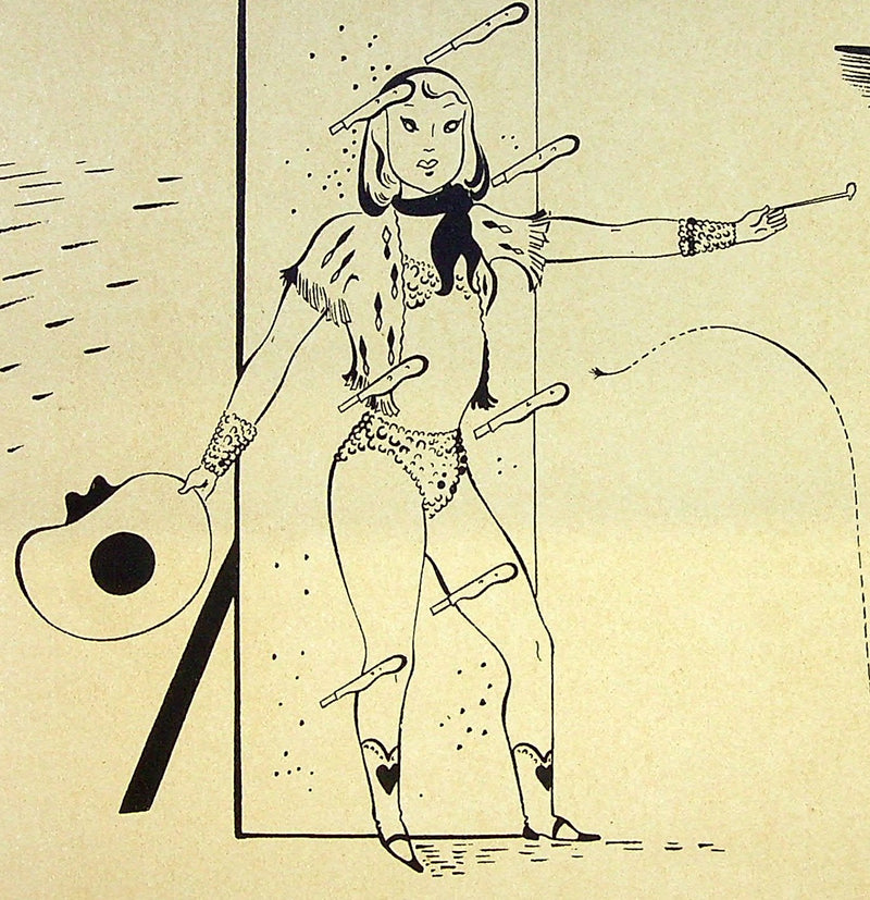 SERGE (Maurice Féaudierre, dit) : Les jeux du far-west, Lithographie originale signée