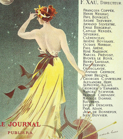 Charles LUCAS : Le journal, Lithographie originale signée