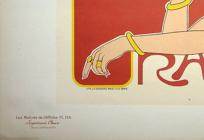 Henri MEUNIER : Café Rajah, Lithographie originale signée