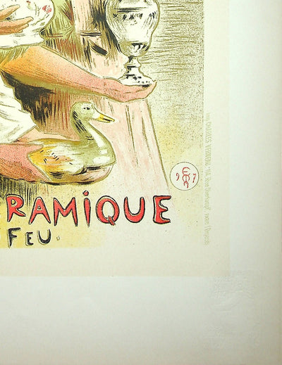 Étienne Adolphe MOREAU-NÉLATON : Exposition de la céramique, Lithographie originale signée