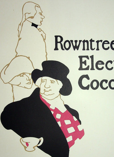 J. & W. BEGGARSTAFF : Rowntree's Elect Cocoa, Lithographie originale signée