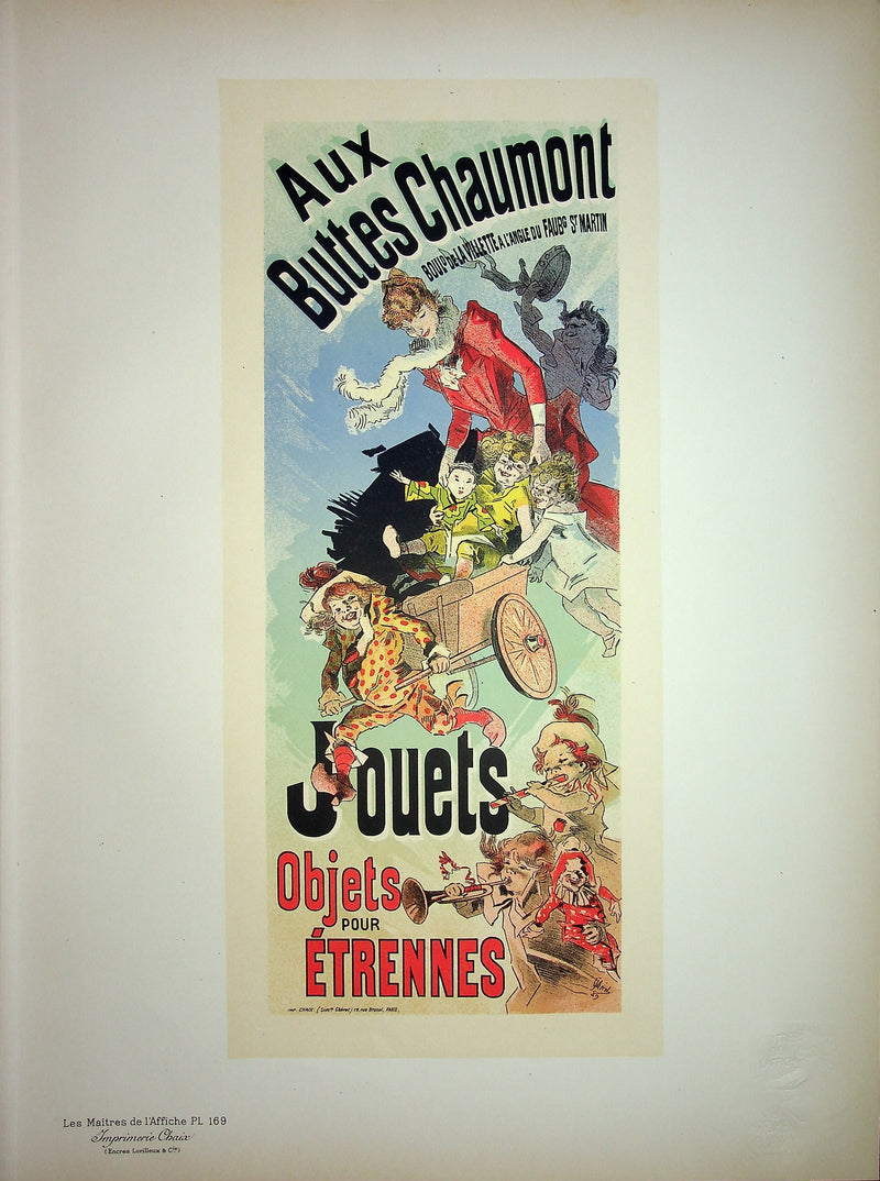 Jules CHERET : La parade des jouets, Lithographie originale signée